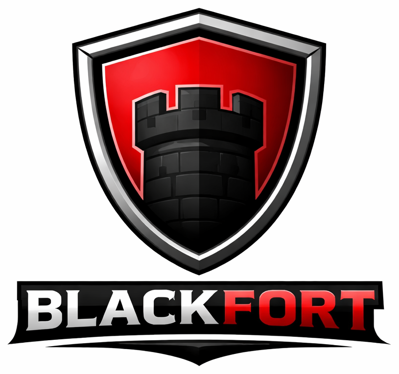 BlackFort logo with shield emblem and BLACKFORT wordmark